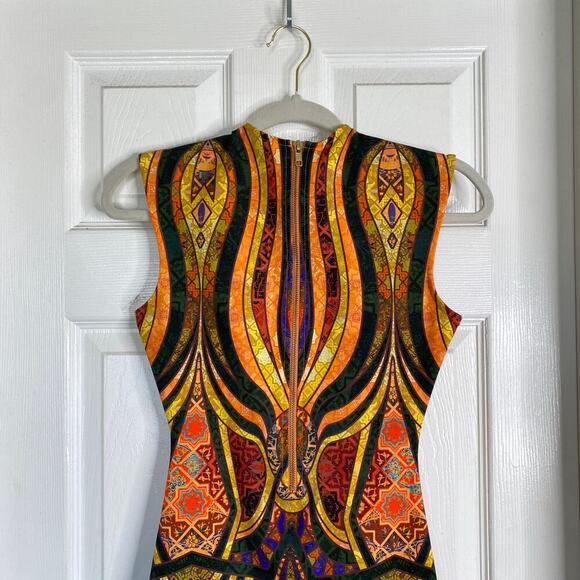 Torn By RONNY KOBO Morgan Dress in Gold Multi Tribal Size Extra Small Bodycon - Picture 7 of 7